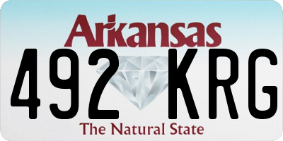 AR license plate 492KRG