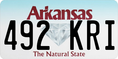 AR license plate 492KRI
