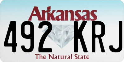 AR license plate 492KRJ