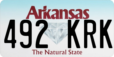 AR license plate 492KRK