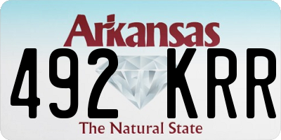AR license plate 492KRR