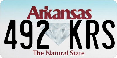 AR license plate 492KRS