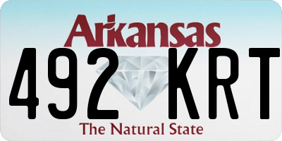 AR license plate 492KRT