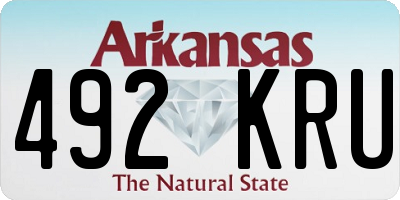 AR license plate 492KRU