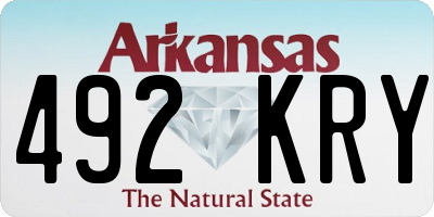AR license plate 492KRY