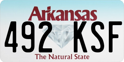 AR license plate 492KSF