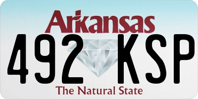 AR license plate 492KSP
