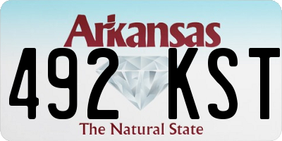 AR license plate 492KST