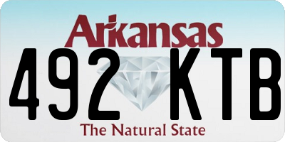 AR license plate 492KTB
