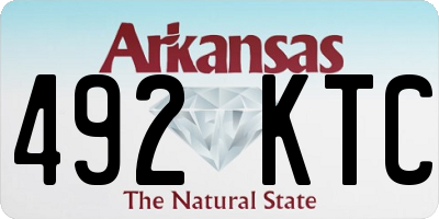 AR license plate 492KTC