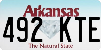 AR license plate 492KTE