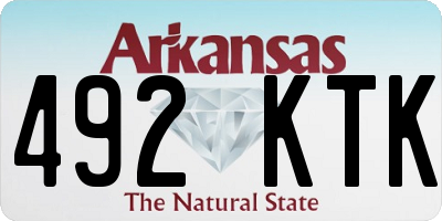 AR license plate 492KTK