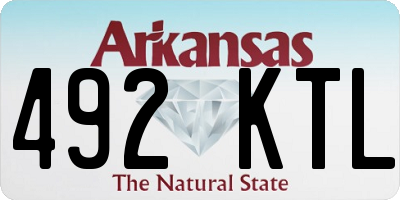 AR license plate 492KTL