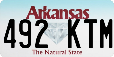 AR license plate 492KTM