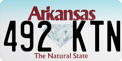 AR license plate 492KTN