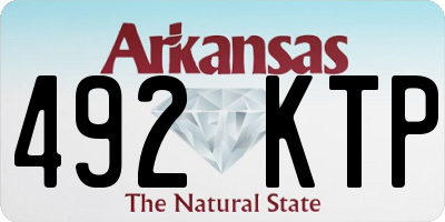 AR license plate 492KTP