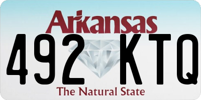 AR license plate 492KTQ