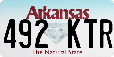 AR license plate 492KTR