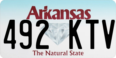AR license plate 492KTV