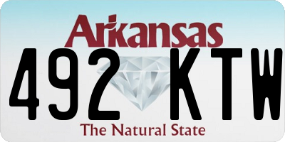AR license plate 492KTW