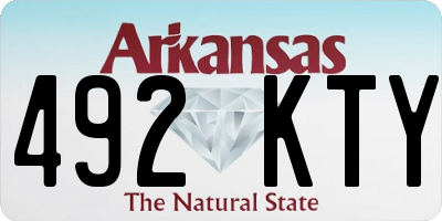 AR license plate 492KTY
