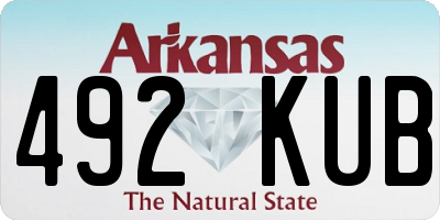 AR license plate 492KUB