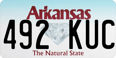 AR license plate 492KUC