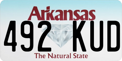 AR license plate 492KUD