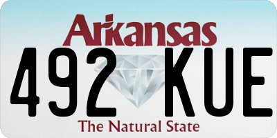 AR license plate 492KUE
