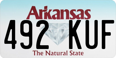 AR license plate 492KUF