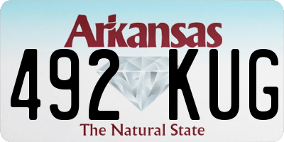 AR license plate 492KUG
