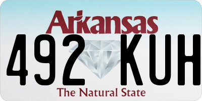 AR license plate 492KUH