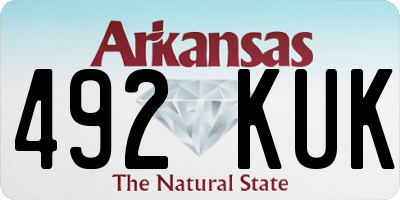 AR license plate 492KUK