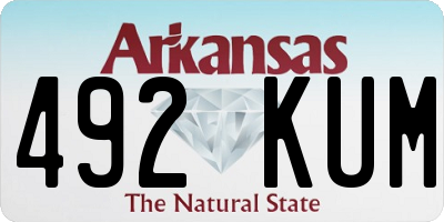 AR license plate 492KUM