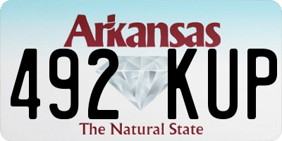 AR license plate 492KUP