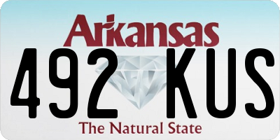 AR license plate 492KUS