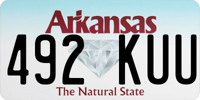 AR license plate 492KUU