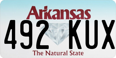 AR license plate 492KUX