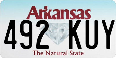 AR license plate 492KUY