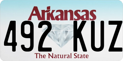 AR license plate 492KUZ