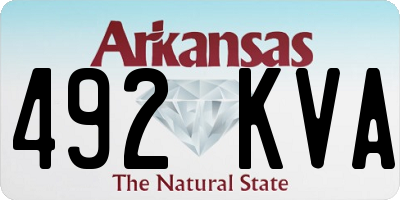 AR license plate 492KVA