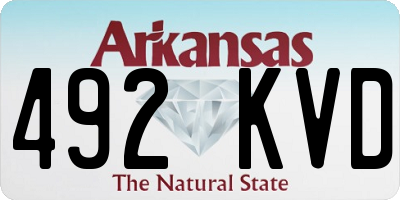 AR license plate 492KVD