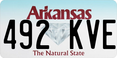 AR license plate 492KVE