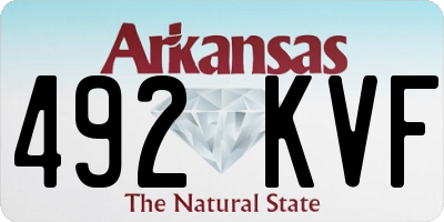 AR license plate 492KVF