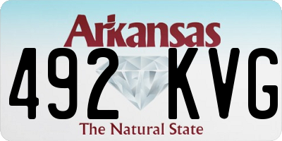 AR license plate 492KVG