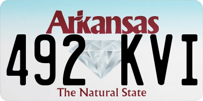 AR license plate 492KVI