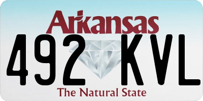 AR license plate 492KVL