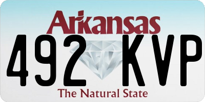 AR license plate 492KVP