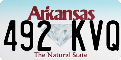 AR license plate 492KVQ