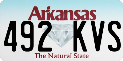 AR license plate 492KVS